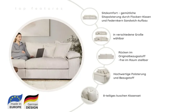 kopia kopia WG SOFT & COSY XXL ECKE FK SZTRUKS 996