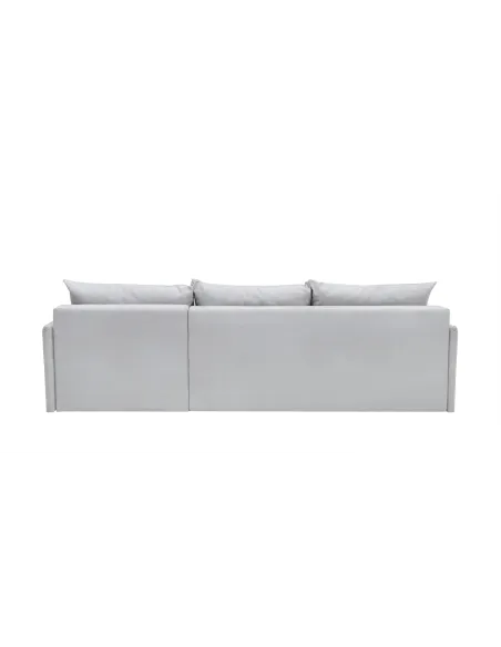 Ecksofa L-Form, Breite 263 cm, mit Bettfunktion, Bettkasten & 2 Zierkissen