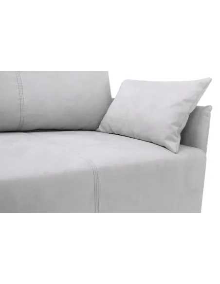 Ecksofa L-Form, Breite 263 cm, mit Bettfunktion, Bettkasten & 2 Zierkissen