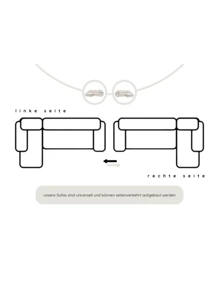Big-Sofa, Mega-Ecksofa in Cord, XL L-Form, Breite 246 cm, mit Federkern & 4 Zierkissen