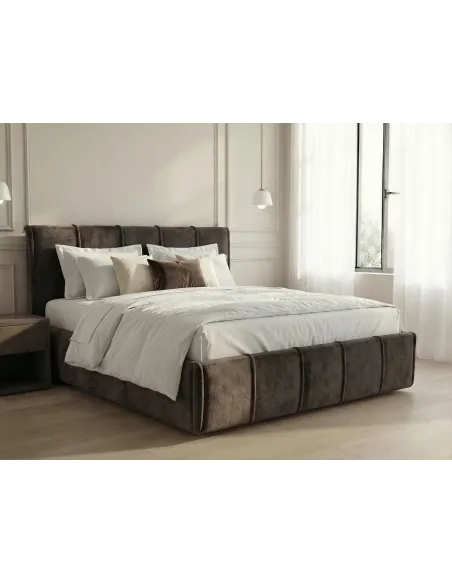 FLORI - Rahmenbett, 180 x 200cm, mit Lattenrost und King Matratze