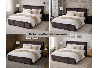 FLORI - Rahmenbett, 180 x 200cm, ohne Lattenrost 2